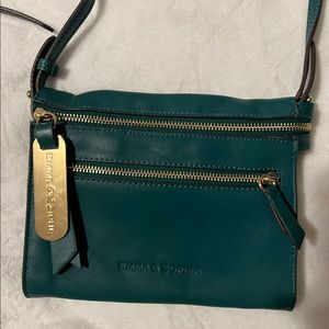 Emma and sophia double zip leather cross body